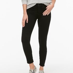 Jcrew 8" midrise skinny jean in black denim J5498